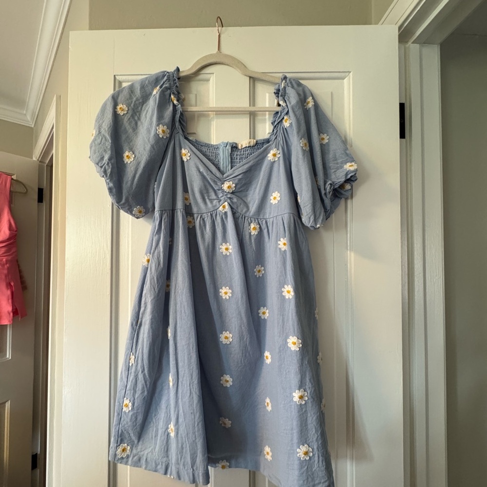 Altar'd State Blue Floral Mini Dress